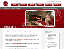 Tablet Screenshot of heritagehomecenter.com